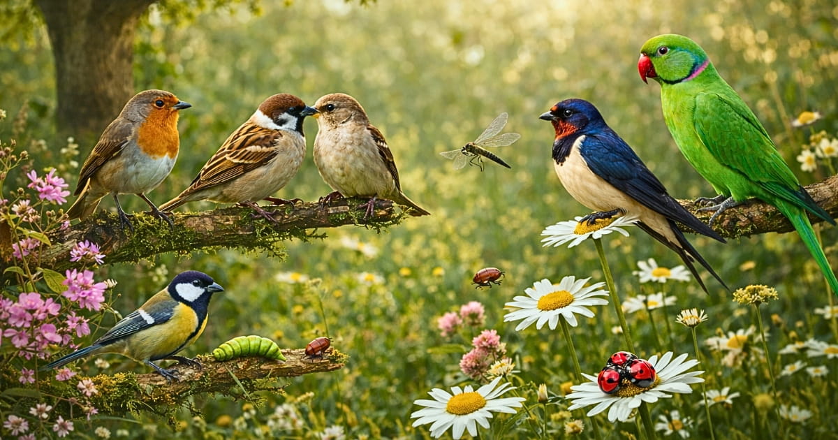 पक्षियों का महत्व: कैसे बचाते हैं जंगल, खेत और प्रकृति | Shristimitraa