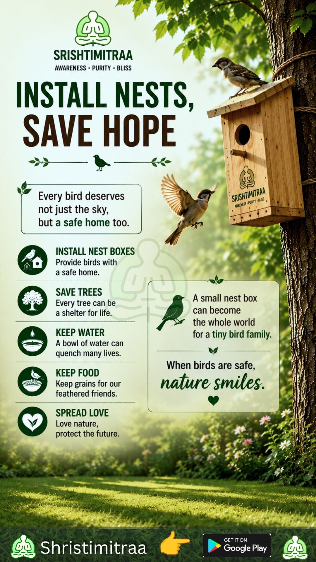 Build a nest, save hope