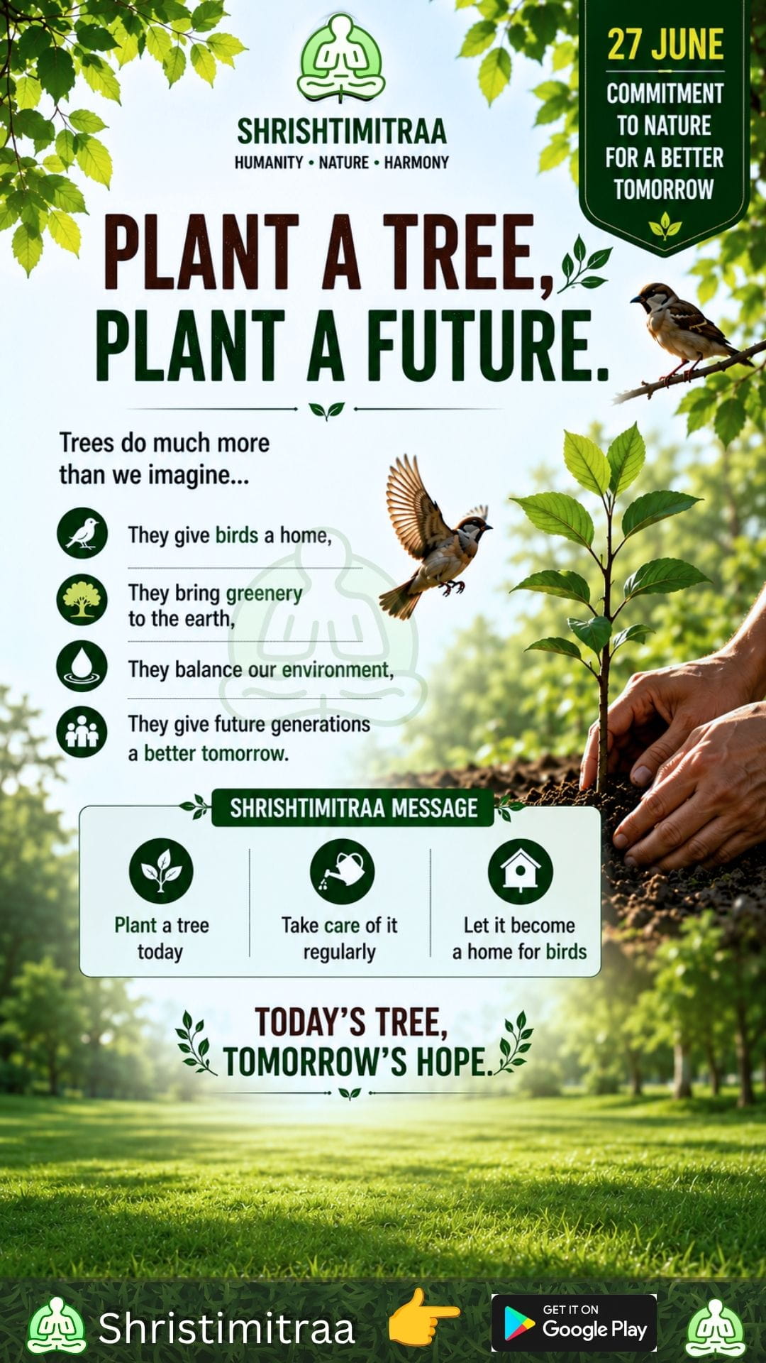 Pledge to conserve nature