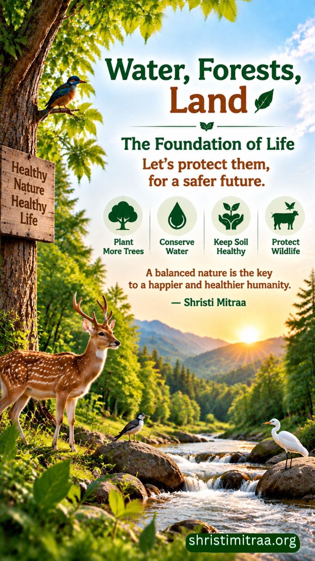 Water, forest, land – the basis of life